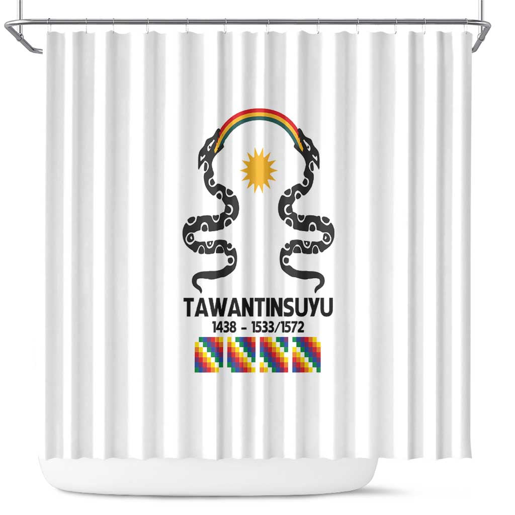 Inca Empire Tawantinsuyu Shower Curtain Realm of the Four Parts