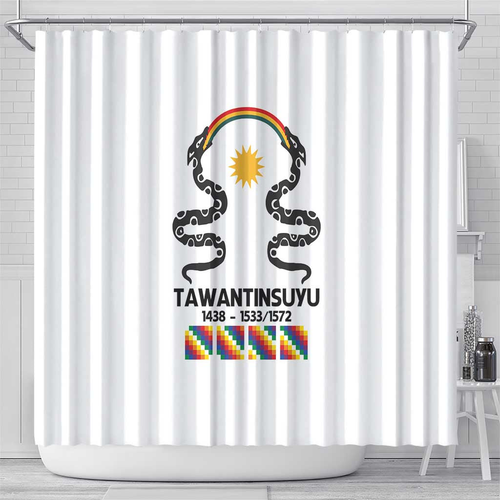 Inca Empire Tawantinsuyu Shower Curtain Realm of the Four Parts