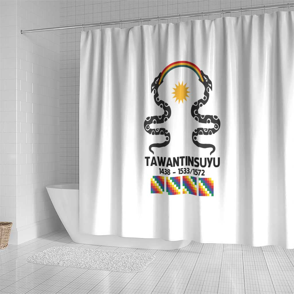 Inca Empire Tawantinsuyu Shower Curtain Realm of the Four Parts