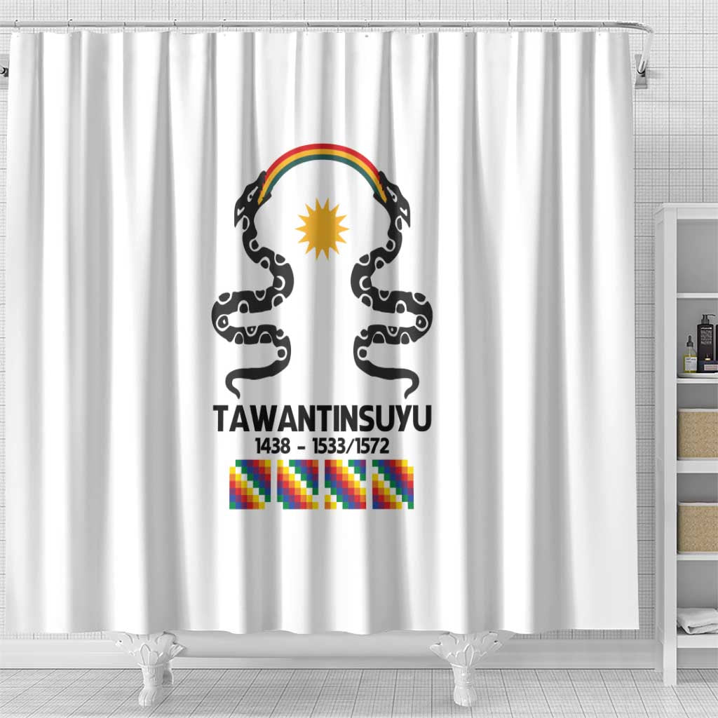 Inca Empire Tawantinsuyu Shower Curtain Realm of the Four Parts
