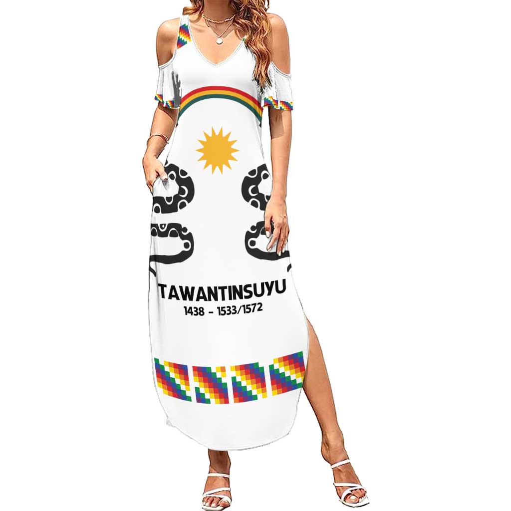 Inca Empire Tawantinsuyu Summer Maxi Dress Realm of the Four Parts