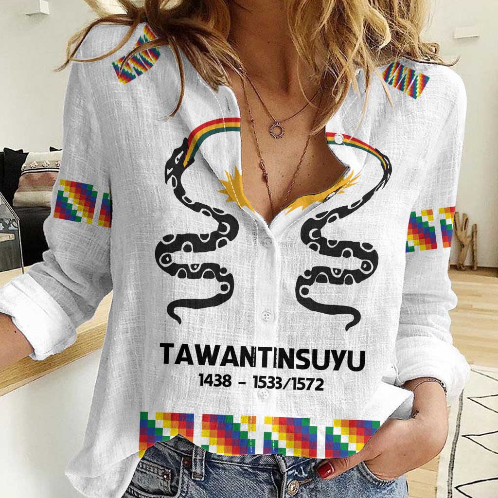 Inca Empire Tawantinsuyu Women Casual Shirt Realm of the Four Parts