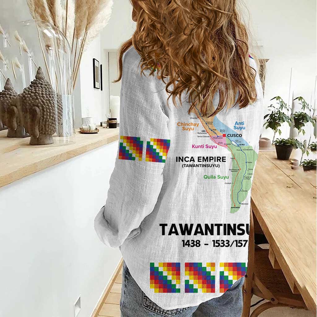 Inca Empire Tawantinsuyu Women Casual Shirt Realm of the Four Parts