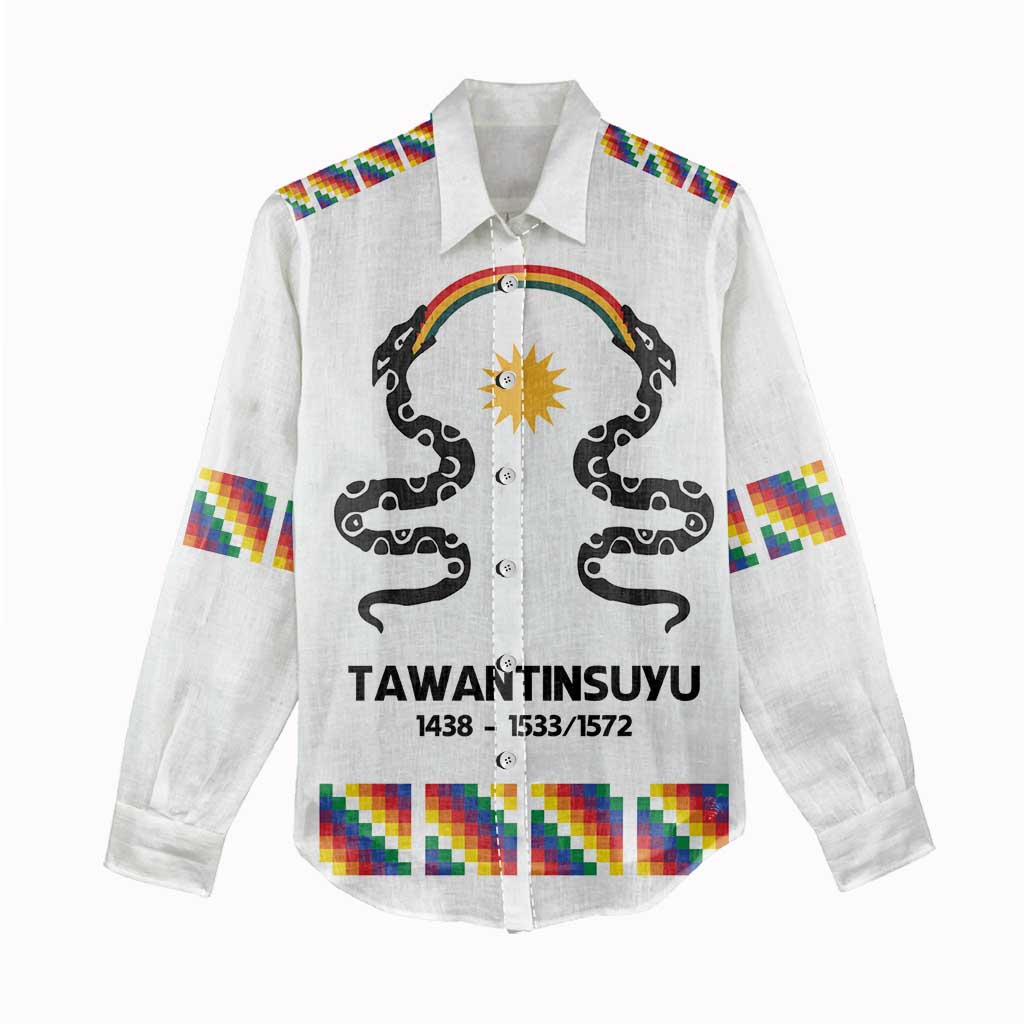 Inca Empire Tawantinsuyu Women Casual Shirt Realm of the Four Parts