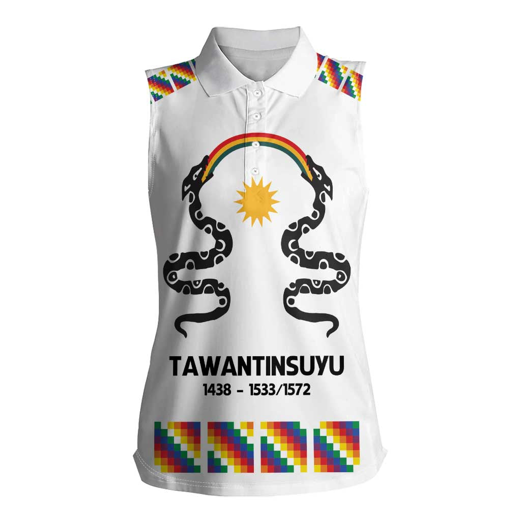 Inca Empire Tawantinsuyu Women Sleeveless Polo Shirt Realm of the Four Parts