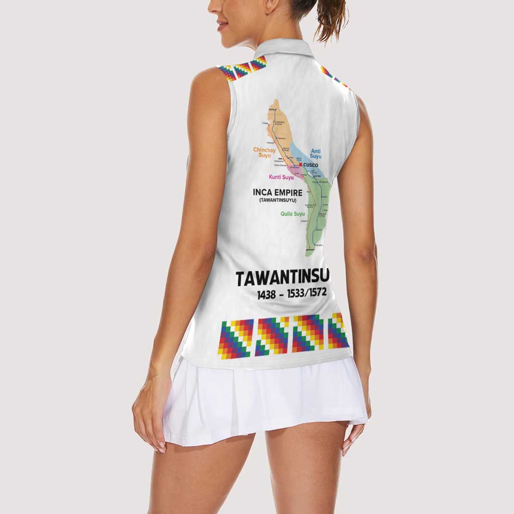 Inca Empire Tawantinsuyu Women Sleeveless Polo Shirt Realm of the Four Parts