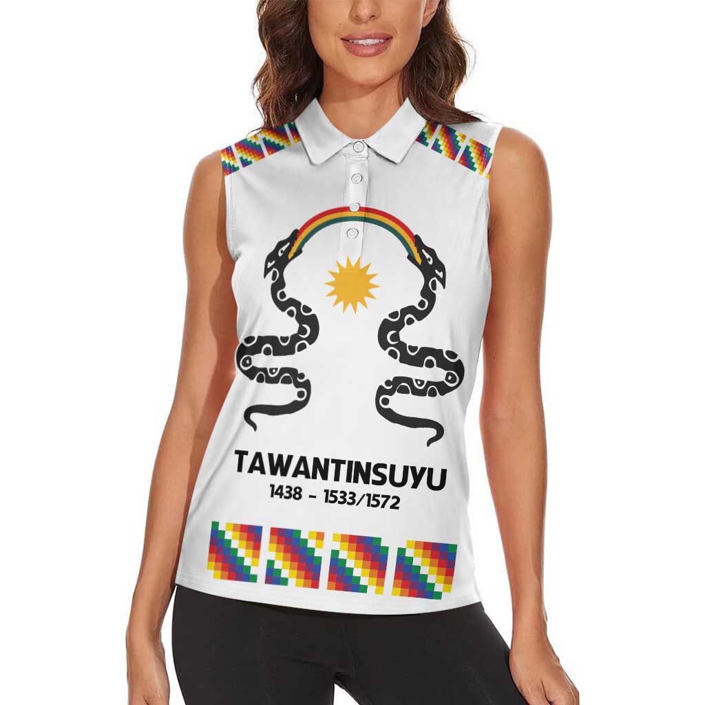Inca Empire Tawantinsuyu Women Sleeveless Polo Shirt Realm of the Four Parts
