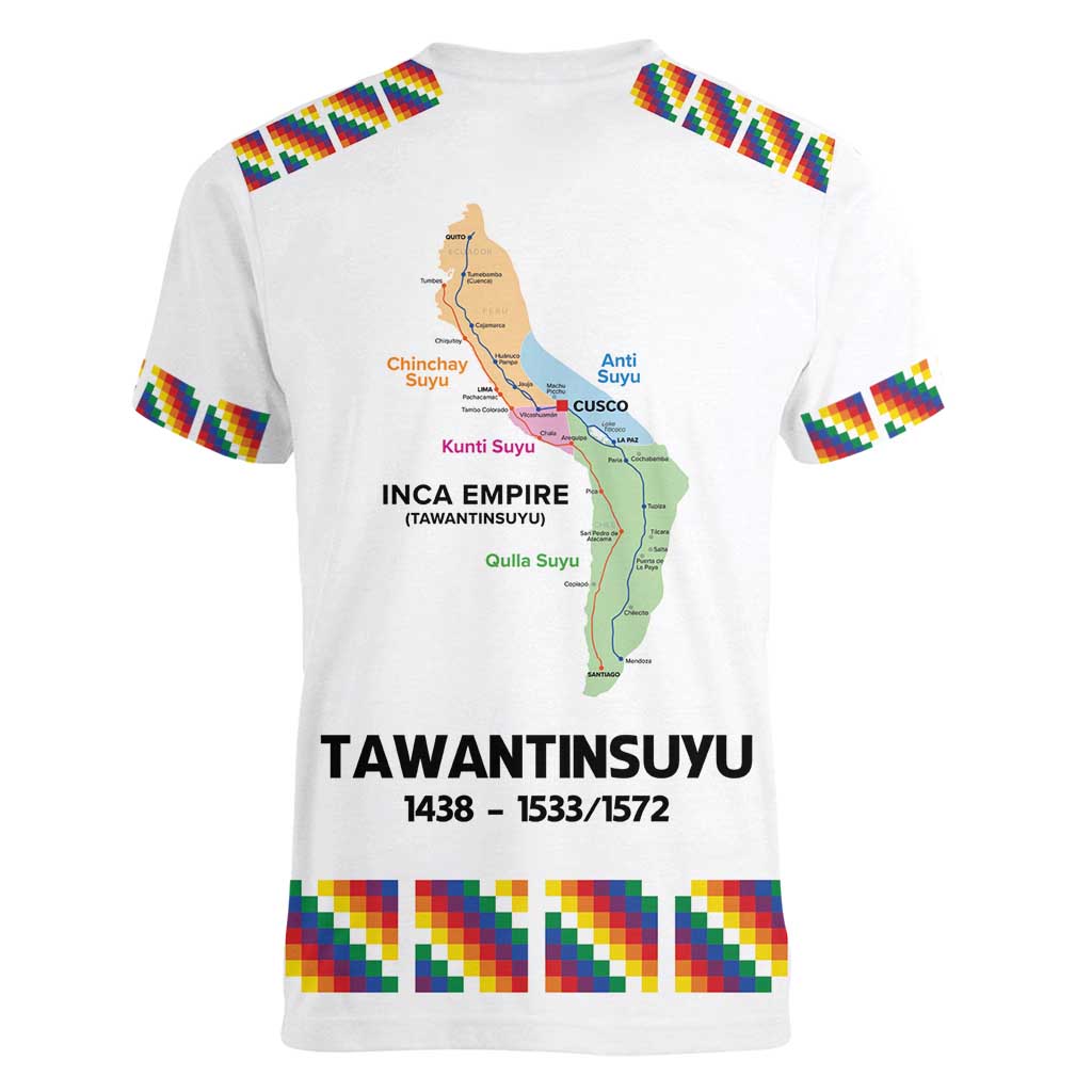 Inca Empire Tawantinsuyu Women V-Neck T-Shirt Realm of the Four Parts