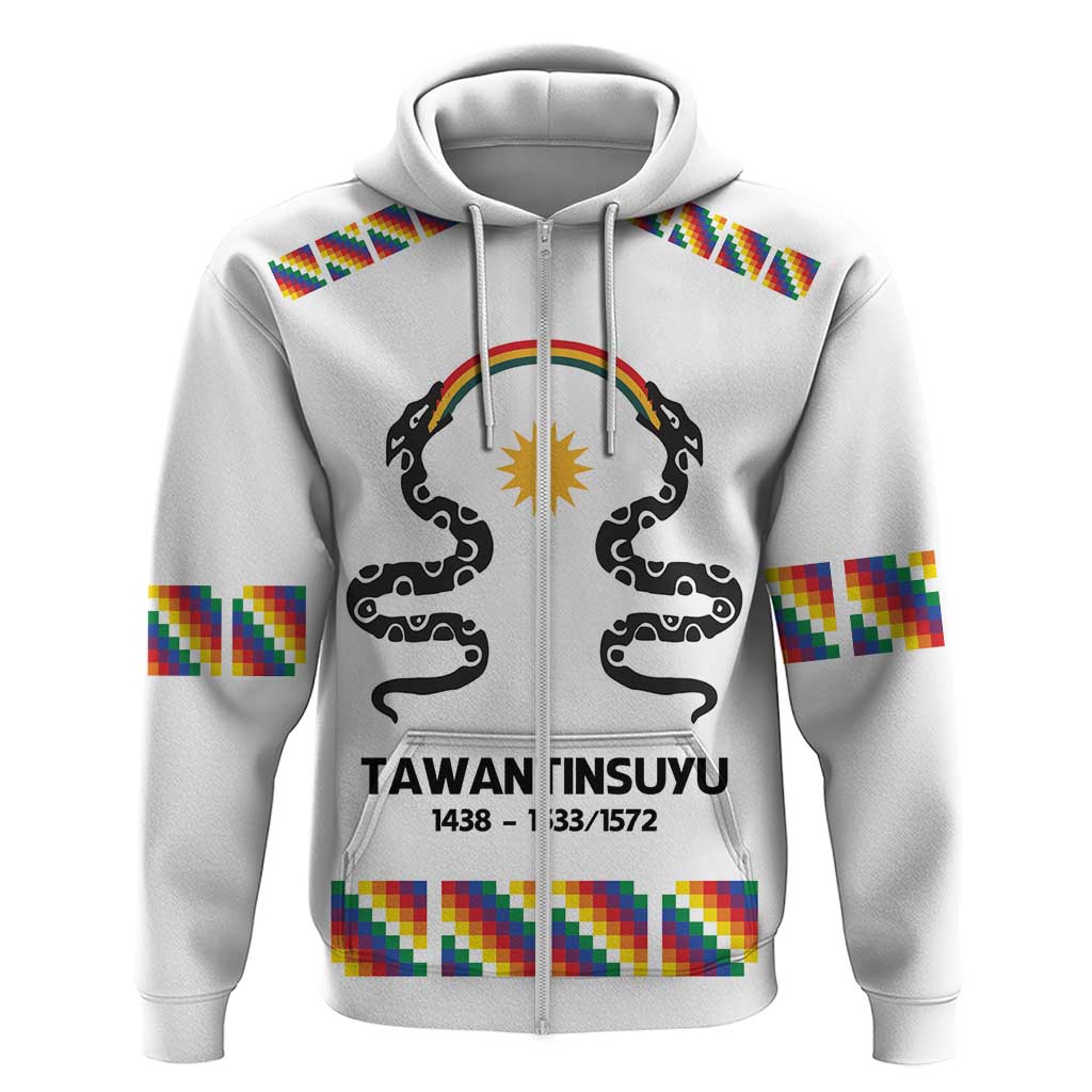 Inca Empire Tawantinsuyu Zip Hoodie Realm of the Four Parts