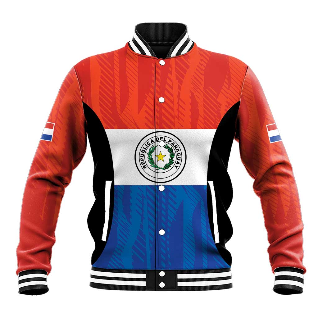 Paraguay Football Custom Baseball Jacket Come On Albirroja with Flag Style