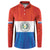 Paraguay Football Custom Button Sweatshirt Come On Albirroja with Flag Style