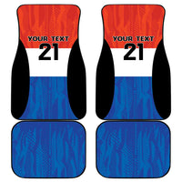 Paraguay Football Custom Car Mats Come On Albirroja with Flag Style