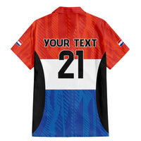 Paraguay Football Custom Family Matching Mermaid Dress and Hawaiian Shirt Come On Albirroja with Flag Style