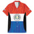 Paraguay Football Custom Family Matching Short Sleeve Bodycon Dress and Hawaiian Shirt Come On Albirroja with Flag Style