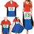 Paraguay Football Custom Family Matching Summer Maxi Dress and Hawaiian Shirt Come On Albirroja with Flag Style