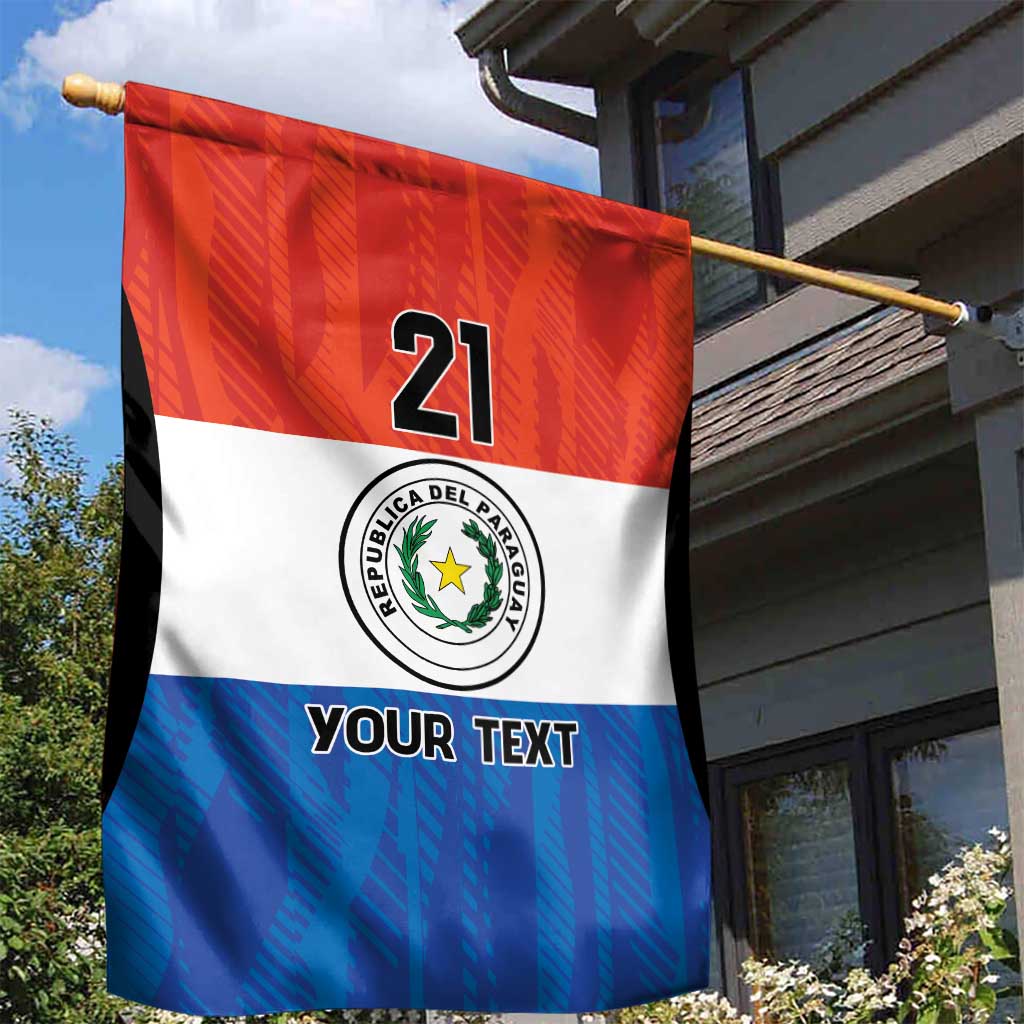 Paraguay Football Custom Garden Flag Come On Albirroja with Flag Style