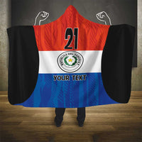 Paraguay Football Custom Hooded Blanket Come On Albirroja with Flag Style
