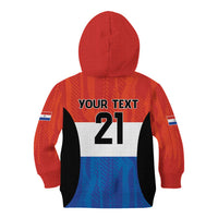 Paraguay Football Custom Kid Hoodie Come On Albirroja with Flag Style