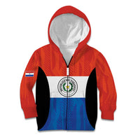 Paraguay Football Custom Kid Hoodie Come On Albirroja with Flag Style