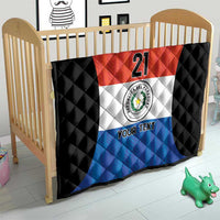 Paraguay Football Custom Quilt Come On Albirroja with Flag Style