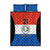 Paraguay Football Custom Quilt Bed Set Come On Albirroja with Flag Style