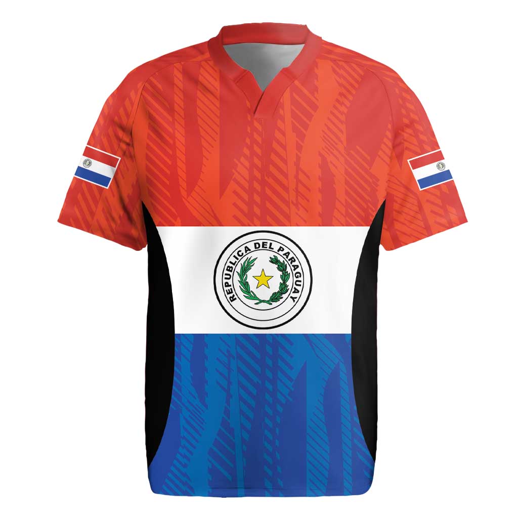 Paraguay Football Custom Rugby Jersey Come On Albirroja with Flag Style