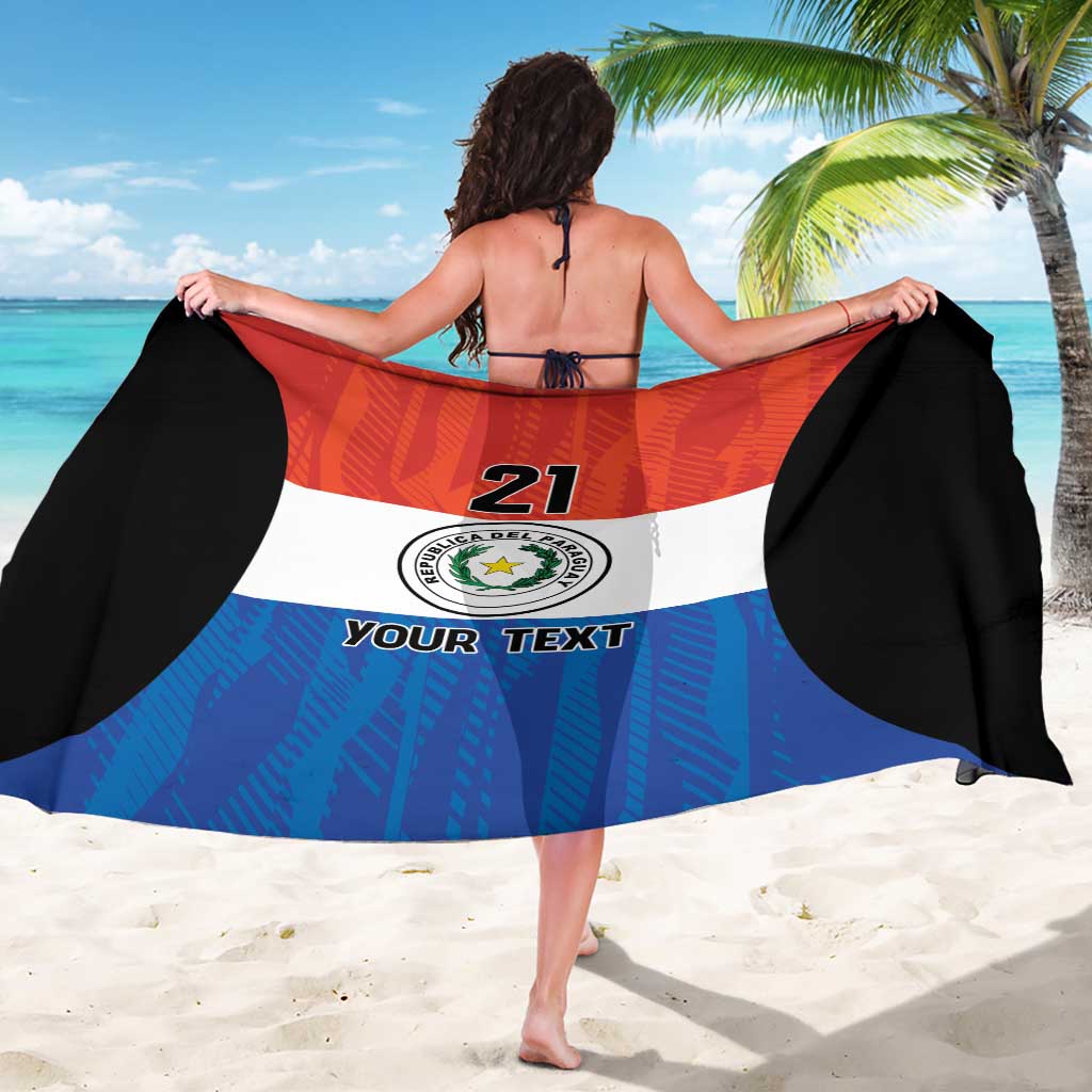 Paraguay Football Custom Sarong Come On Albirroja with Flag Style