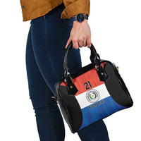 Paraguay Football Custom Shoulder Handbag Come On Albirroja with Flag Style
