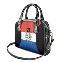 Paraguay Football Custom Shoulder Handbag Come On Albirroja with Flag Style