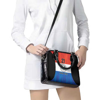 Paraguay Football Custom Shoulder Handbag Come On Albirroja with Flag Style