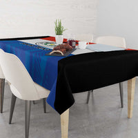 Paraguay Football Custom Tablecloth Come On Albirroja with Flag Style
