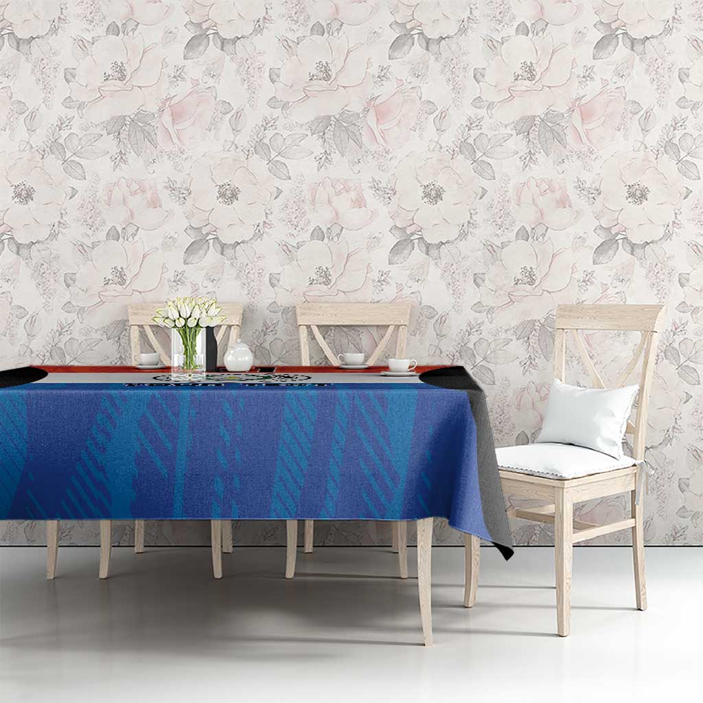 Paraguay Football Custom Tablecloth Come On Albirroja with Flag Style