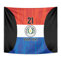 Paraguay Football Custom Tapestry Come On Albirroja with Flag Style