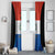 Paraguay Football Custom Window Curtain Come On Albirroja with Flag Style