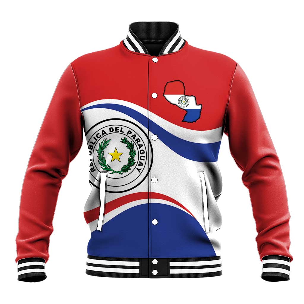 Paraguay Paz y justicia Baseball Jacket Coat of arms of Paraguay