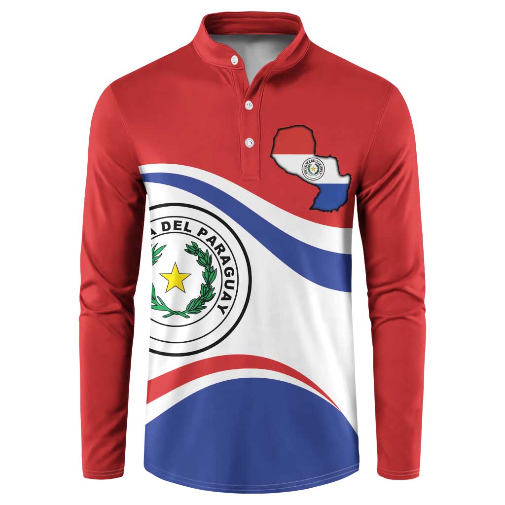 Paraguay Paz y justicia Button Sweatshirt Coat of arms of Paraguay