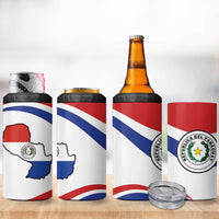 Paraguay Paz y justicia 4 in 1 Can Cooler Tumbler Coat of arms of Paraguay