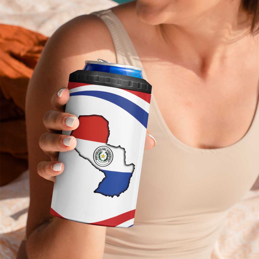 Paraguay Paz y justicia 4 in 1 Can Cooler Tumbler Coat of arms of Paraguay