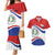 Paraguay Paz y justicia Couples Matching Mermaid Dress and Hawaiian Shirt Coat of arms of Paraguay