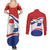 Paraguay Paz y justicia Couples Matching Summer Maxi Dress and Long Sleeve Button Shirt Coat of arms of Paraguay