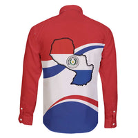 Paraguay Paz y justicia Family Matching Summer Maxi Dress and Hawaiian Shirt Coat of arms of Paraguay