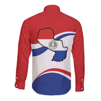 Paraguay Paz y justicia Long Sleeve Button Shirt Coat of arms of Paraguay