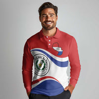 Paraguay Paz y justicia Long Sleeve Polo Shirt Coat of arms of Paraguay