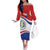 Paraguay Paz y justicia Off The Shoulder Long Sleeve Dress Coat of arms of Paraguay