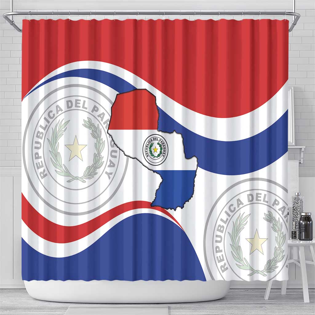 Paraguay Paz y justicia Shower Curtain Coat of arms of Paraguay