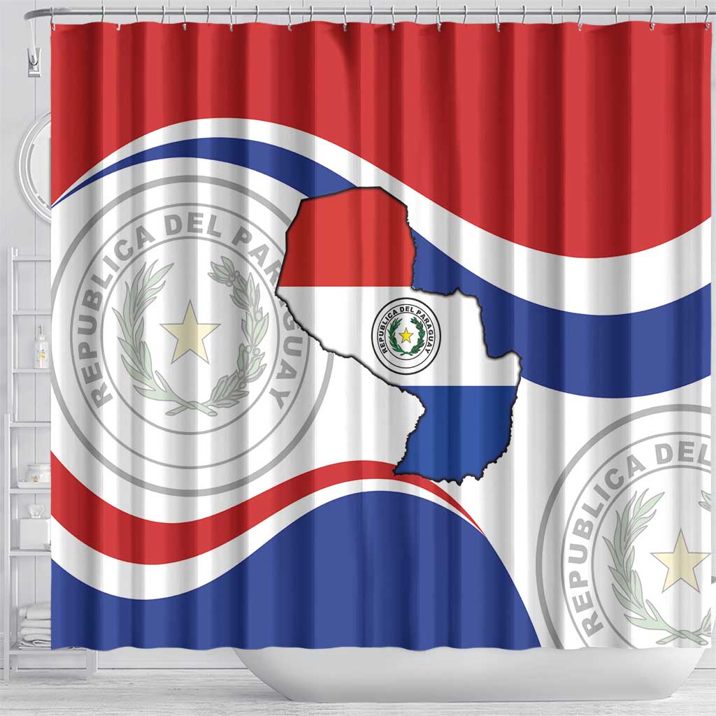 Paraguay Paz y justicia Shower Curtain Coat of arms of Paraguay