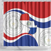 Paraguay Paz y justicia Shower Curtain Coat of arms of Paraguay