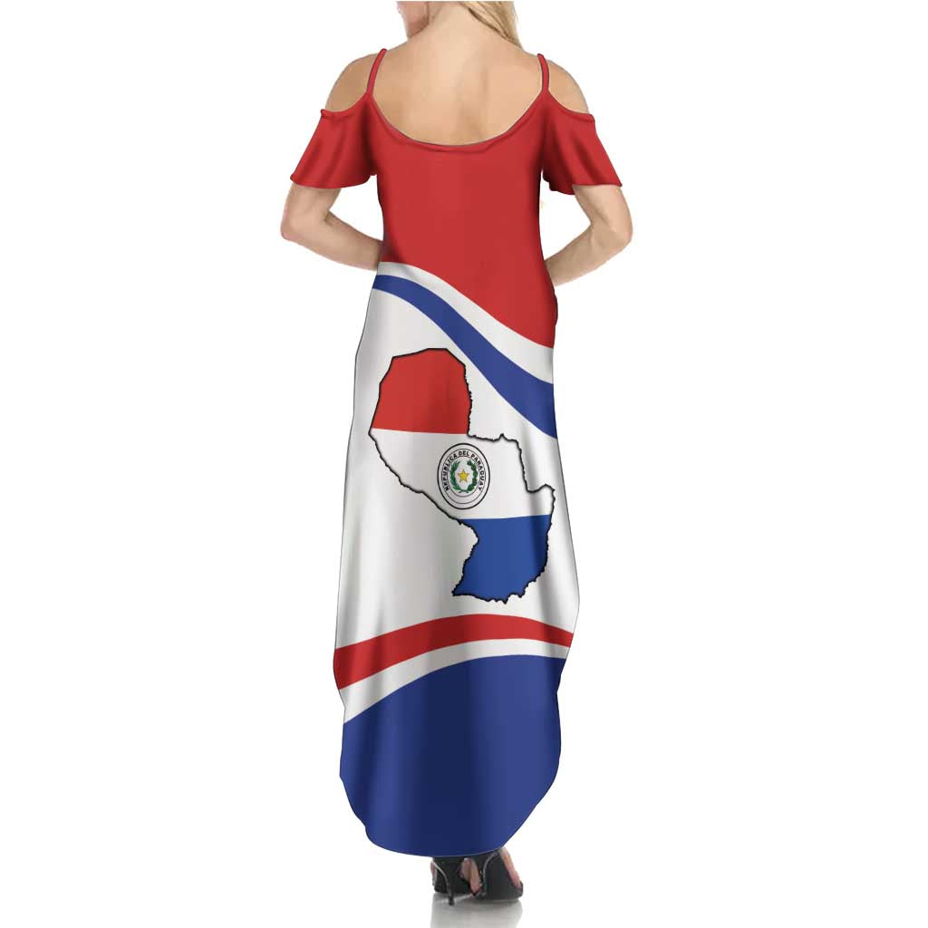 Paraguay Paz y justicia Summer Maxi Dress Coat of arms of Paraguay