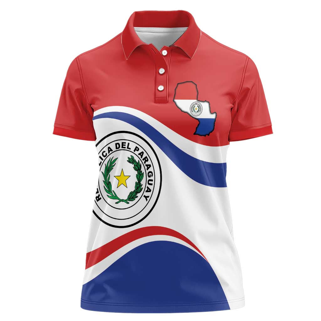 Paraguay Paz y justicia Women Polo Shirt Coat of arms of Paraguay