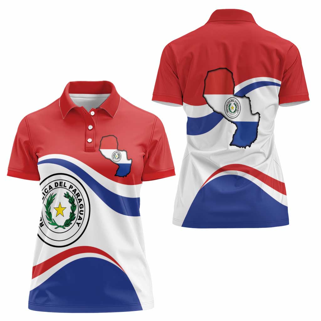 Paraguay Paz y justicia Women Polo Shirt Coat of arms of Paraguay